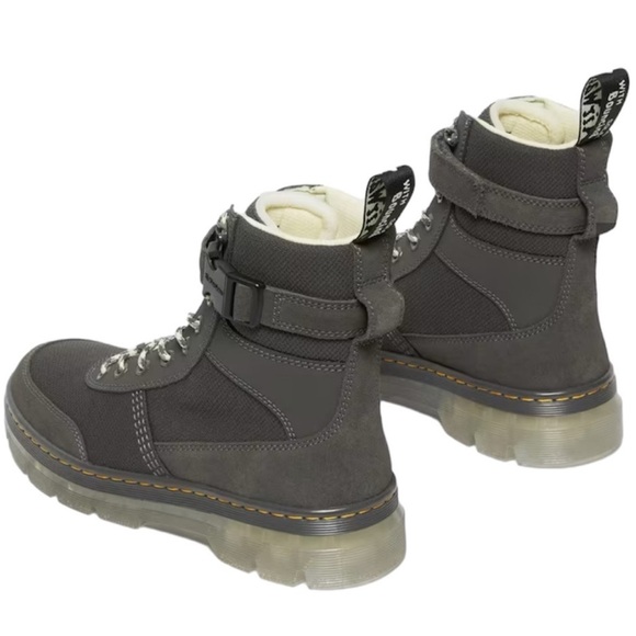 Dr. Martens Mens Combs Tech Iced Gunmetal Soho Boots Size 8 - Picture 7 of 11